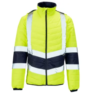 Hi-Viz Two-Tone Baffle Puffer Winter Jacket