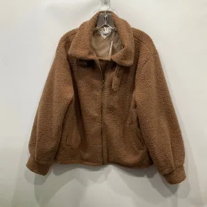 Jacket Faux Fur & Sherpa By Sail To Sable In Brown, Size: L