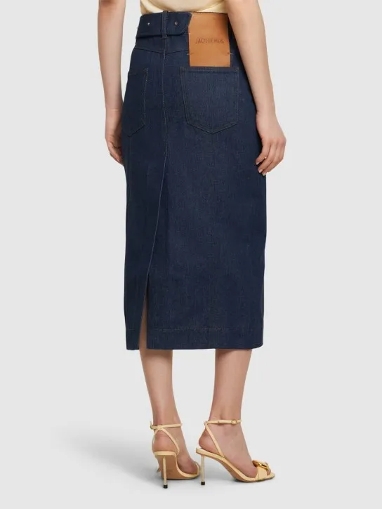 Jacquemus   La Jupe De-Nimes Obra denim skirt 