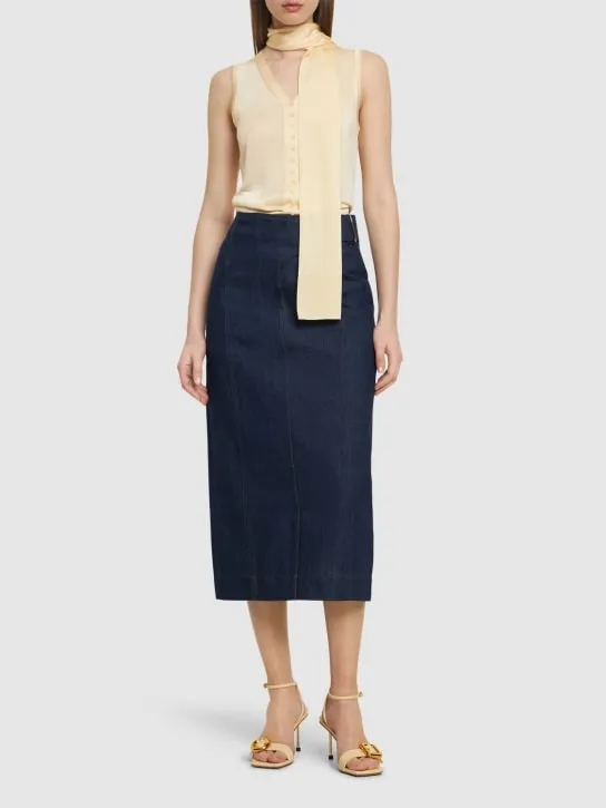 Jacquemus   La Jupe De-Nimes Obra denim skirt 
