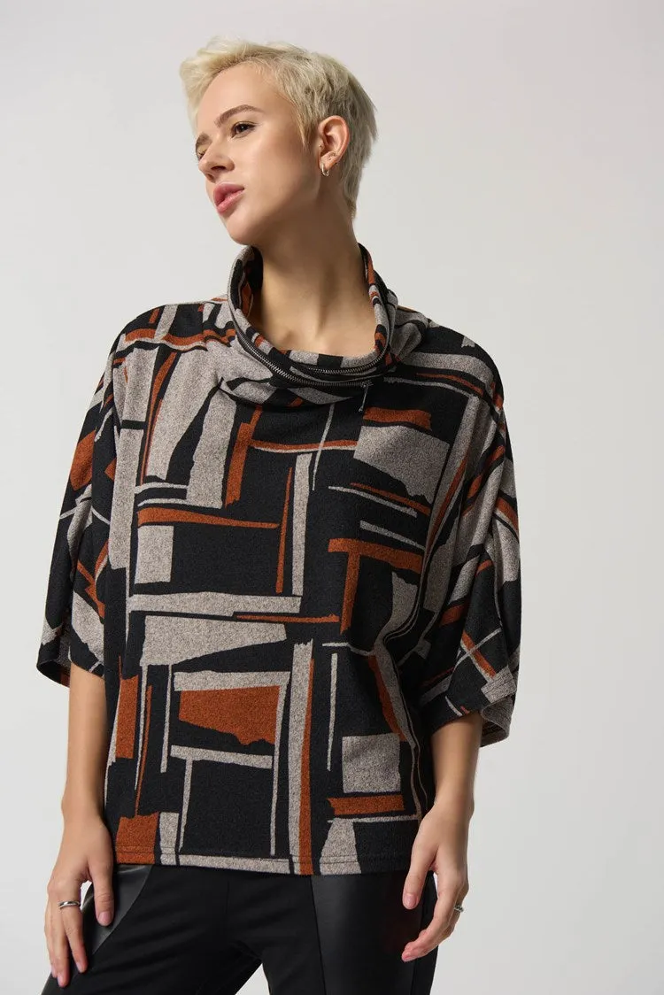 J.R 233080 Geometric Poncho