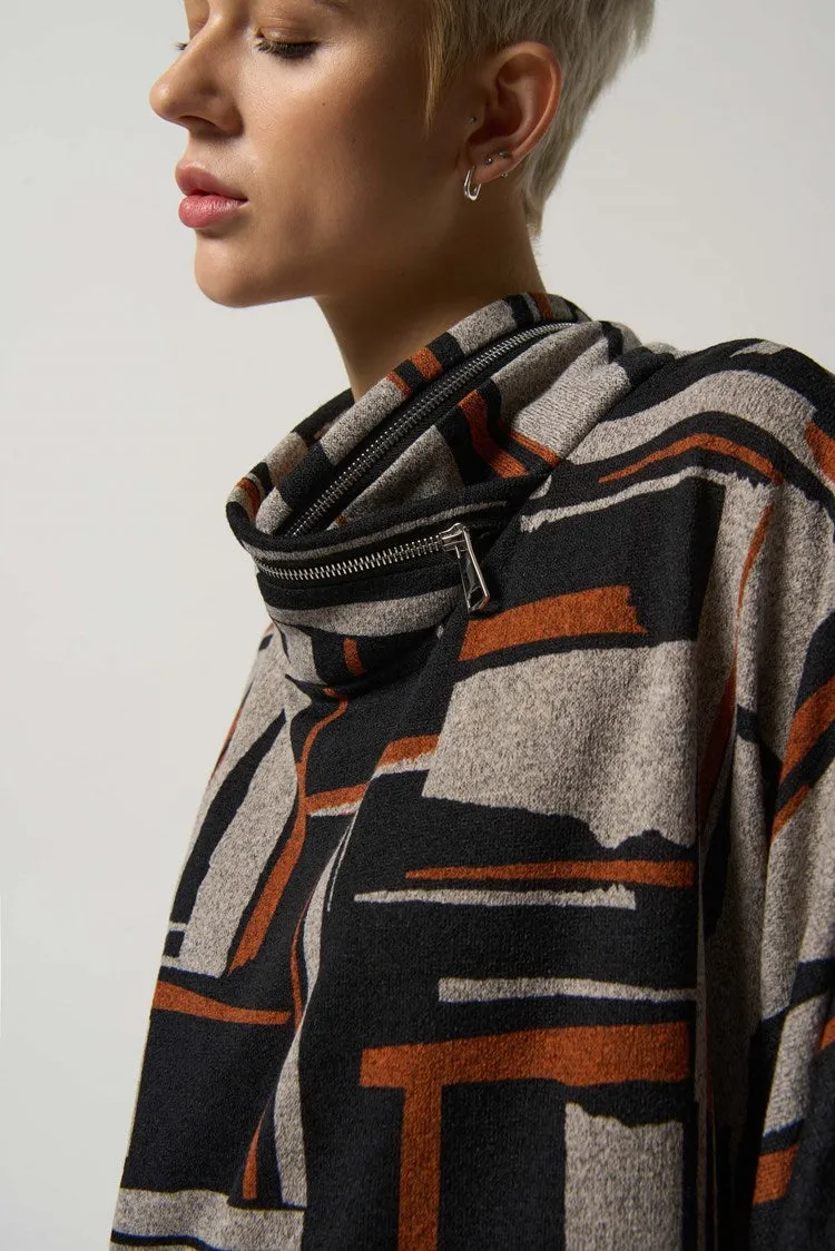 J.R 233080 Geometric Poncho