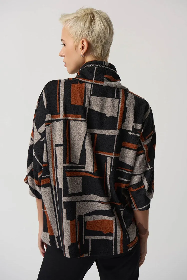 J.R 233080 Geometric Poncho