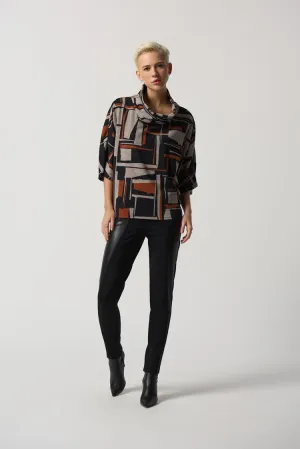 J.R 233080 Geometric Poncho