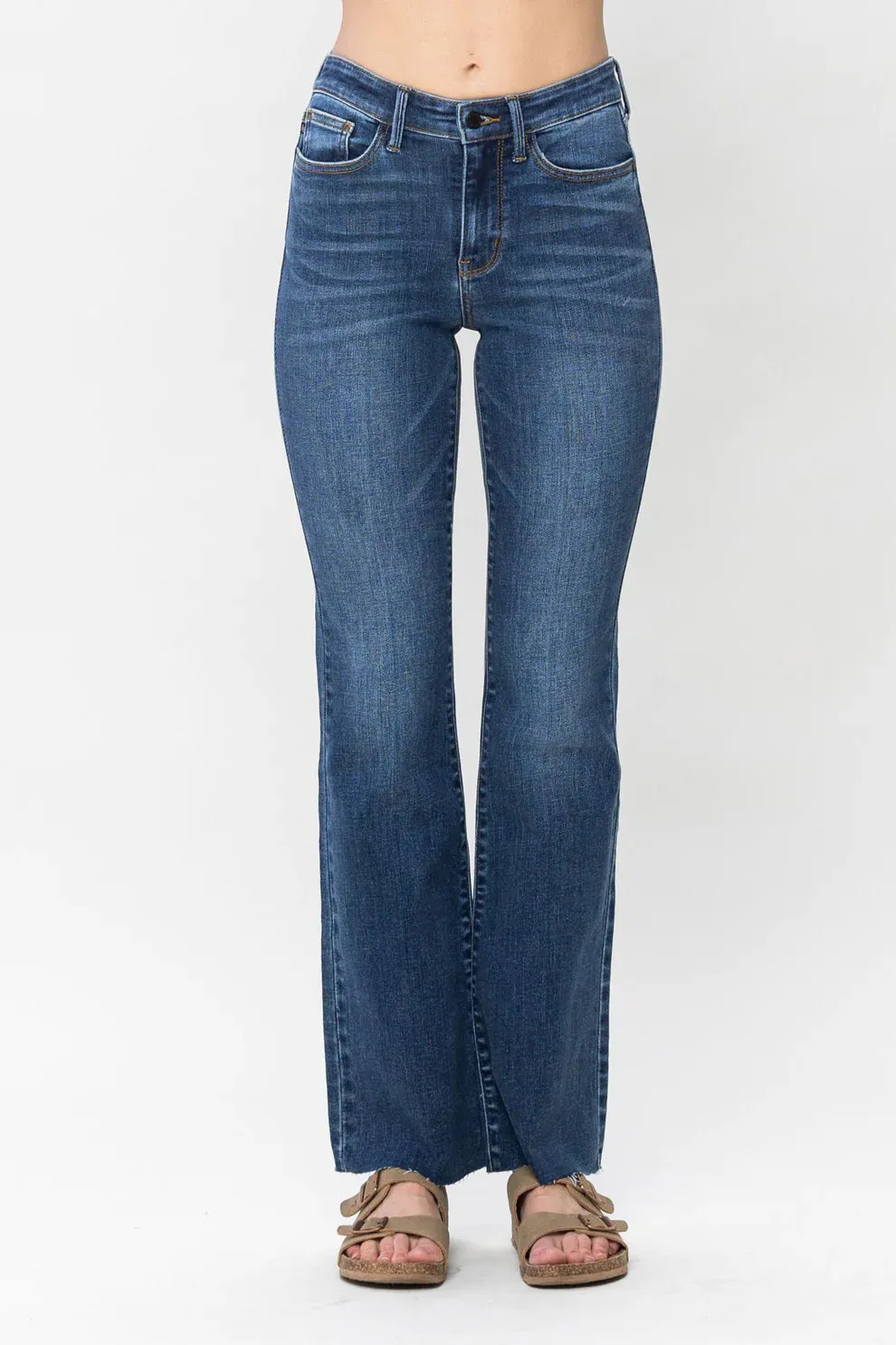 Judy Blue Contrast Mid Rise Bootcut