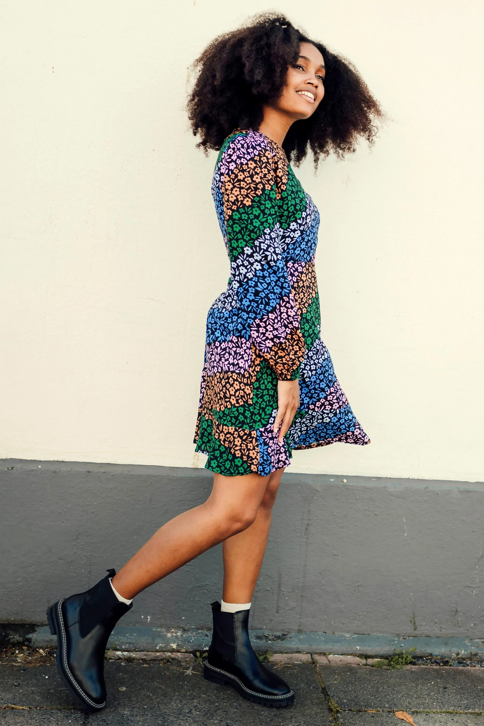 Juliette Dress - Multi, Cascading Daisies