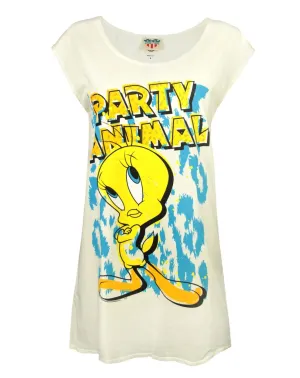 Junk Food Tweety Pie Party Animal Women's Tunic