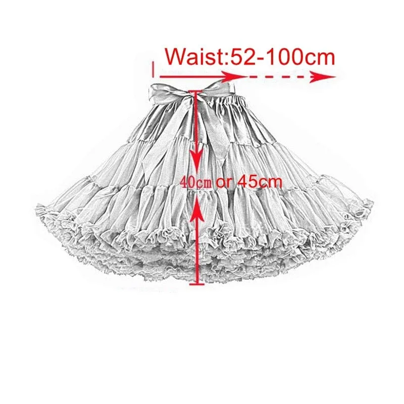 Kawaii Girl Adjustable Draw String Petticoat