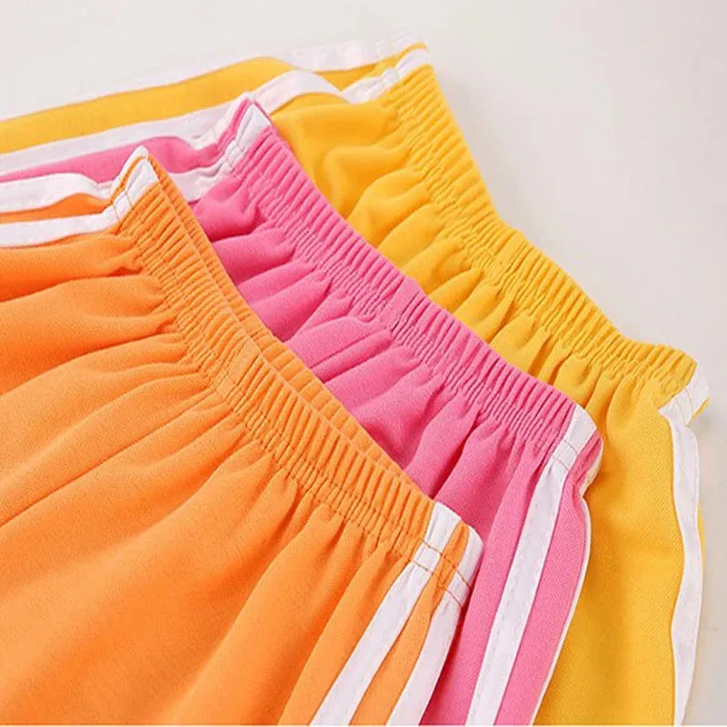 Kids Warm Pants Boy Girls Summer Cotton Linen Outer Wear Side Stripe Breathable Trousers 3-12Years Children Clothes Casual Pants