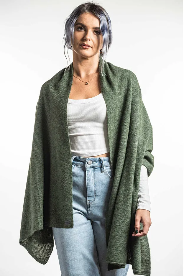 Koru Lightweight Moss Stitch Wrap