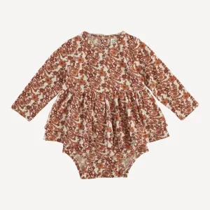 long sleeve double skirted bodysuit | fall ditsy | lenzing modal
