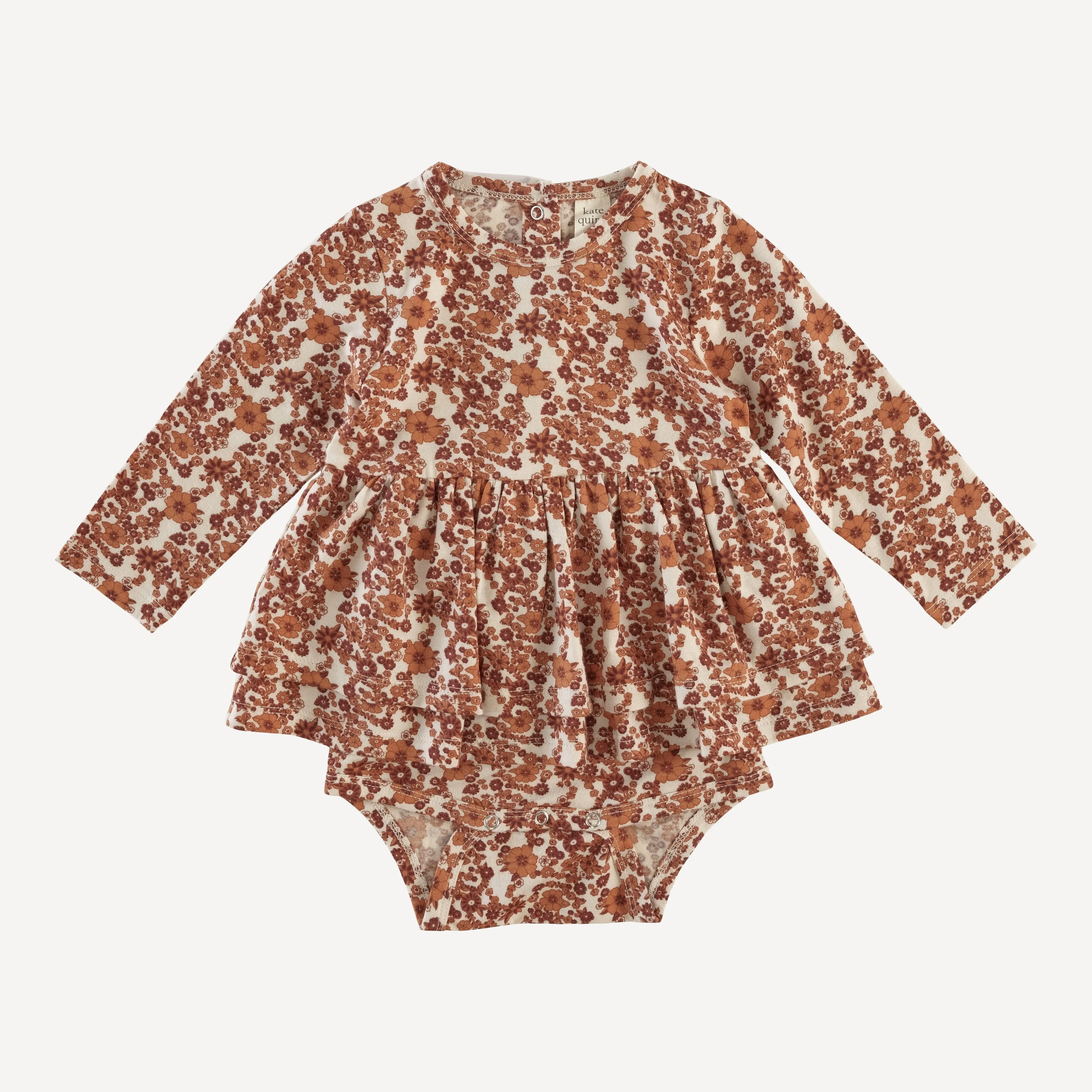 long sleeve double skirted bodysuit | fall ditsy | lenzing modal