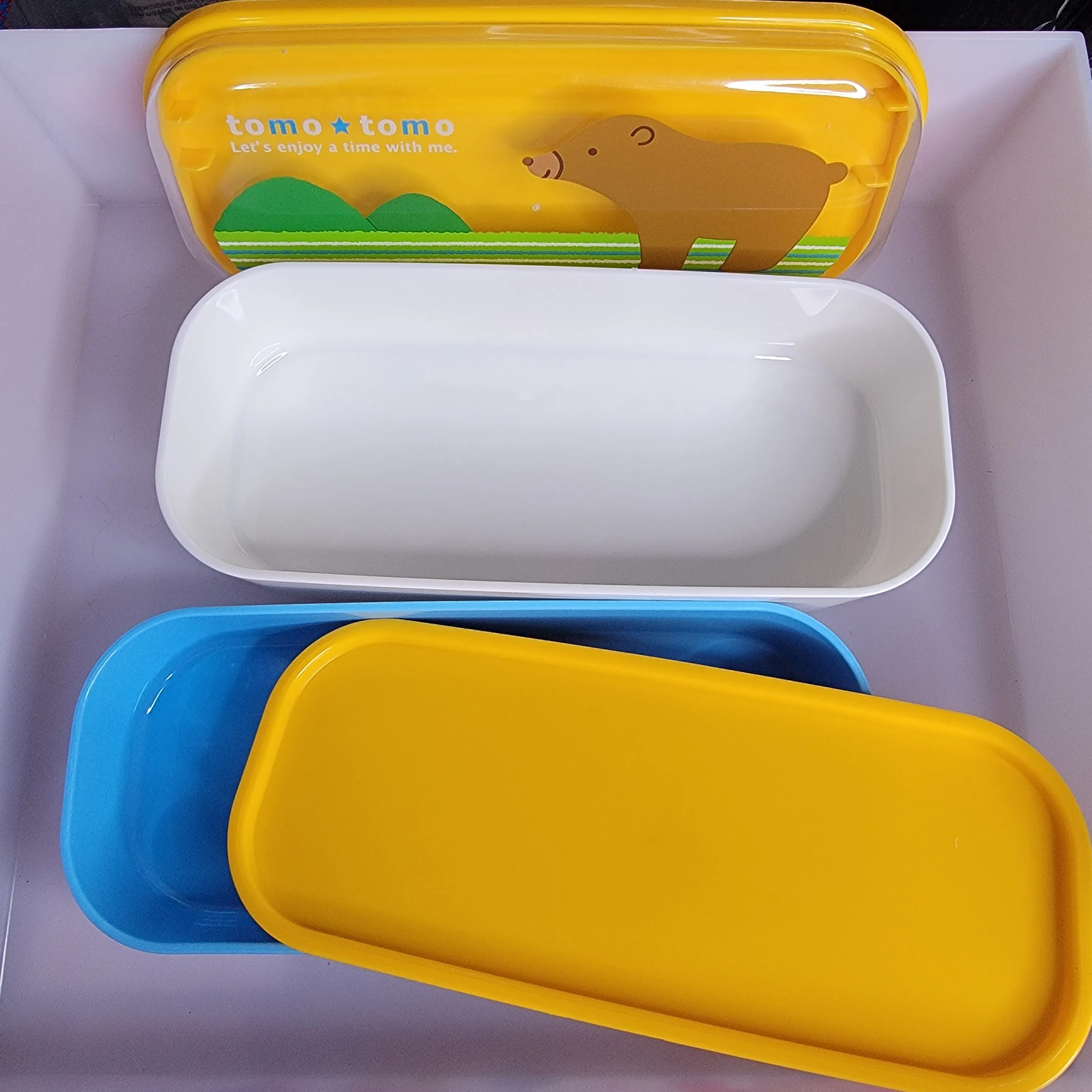 Lubesheep Tomo Tomo Bear 2 Tier Bento