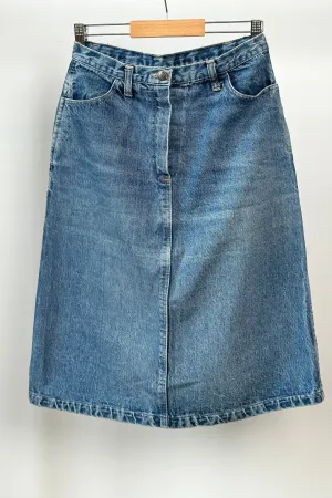 MIDI-LONG DENIM SKIRT SIZE S UK 6/8 EU 36