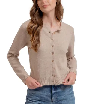 Moonbeam Round Neck Button Cardi