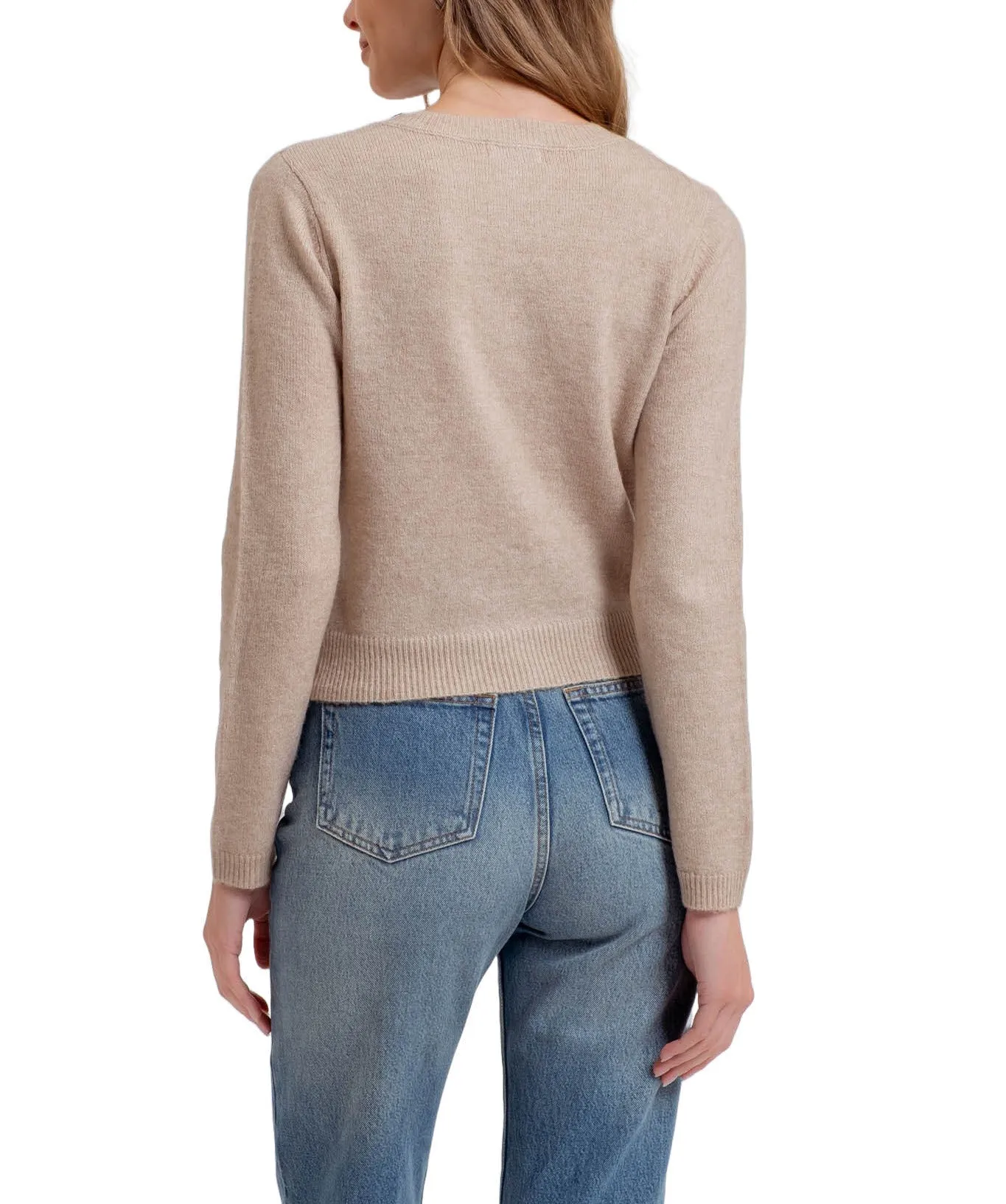 Moonbeam Round Neck Button Cardi
