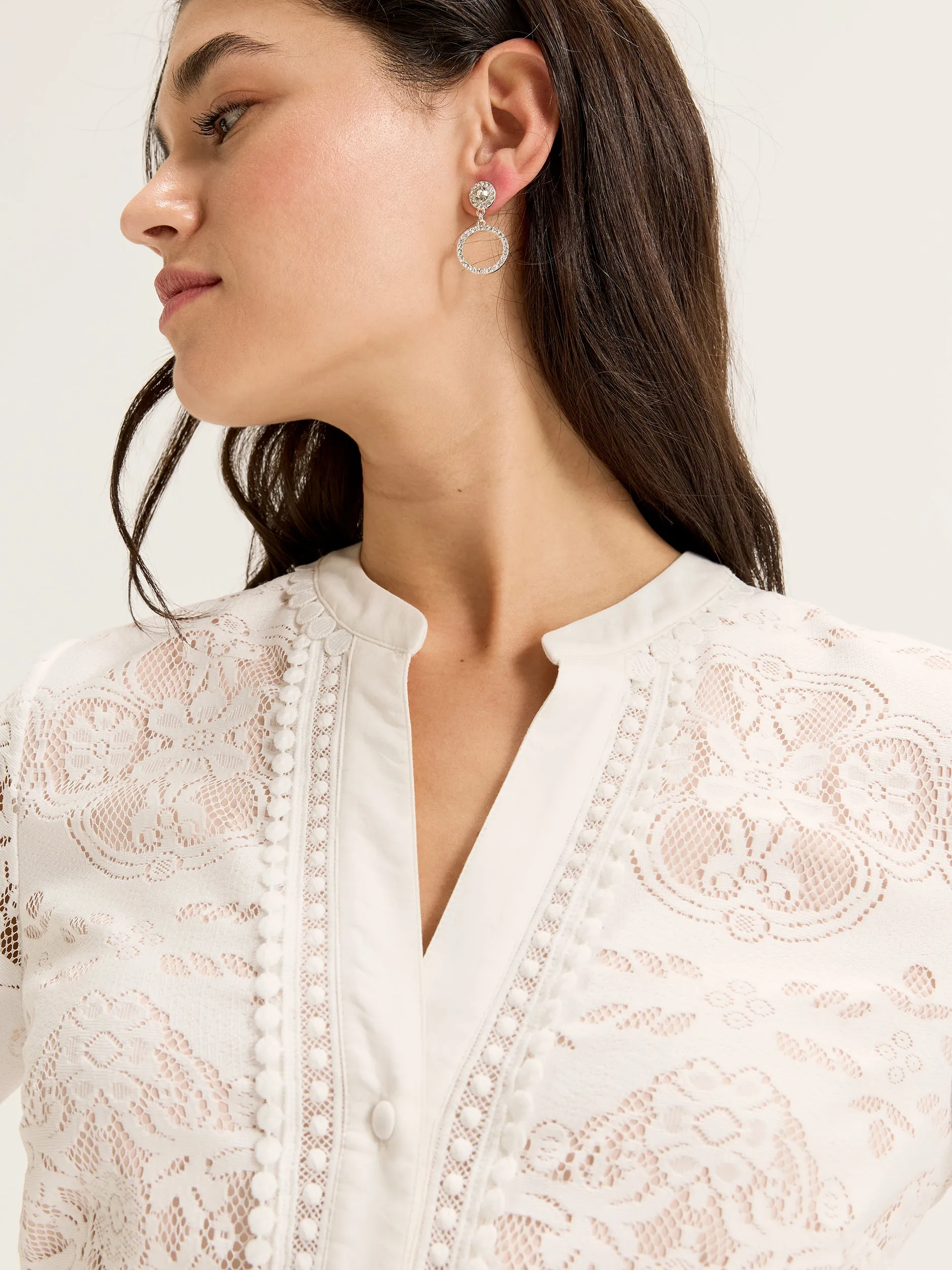 Nostalgia Lace Shirtdress