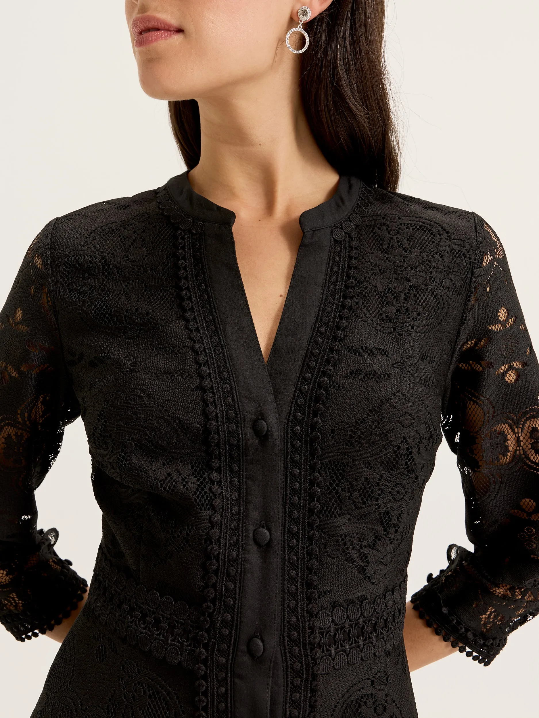 Nostalgia Lace Shirtdress