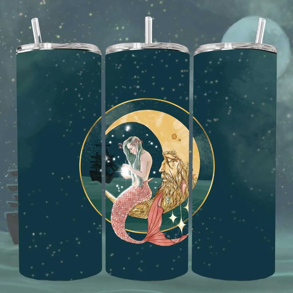 OOPS Mermaid In The Moon Insulated Tumbler