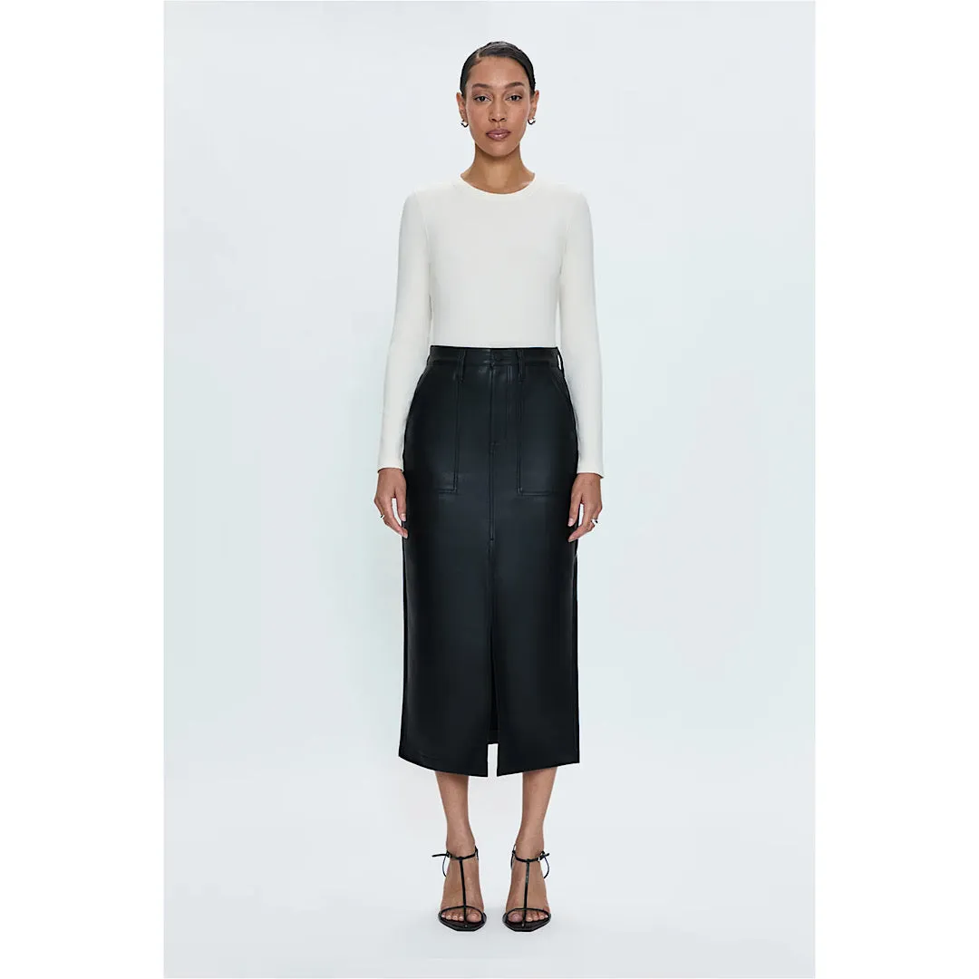 PISTOLA ALICE MIDI SKIRT - SLATE BLACK