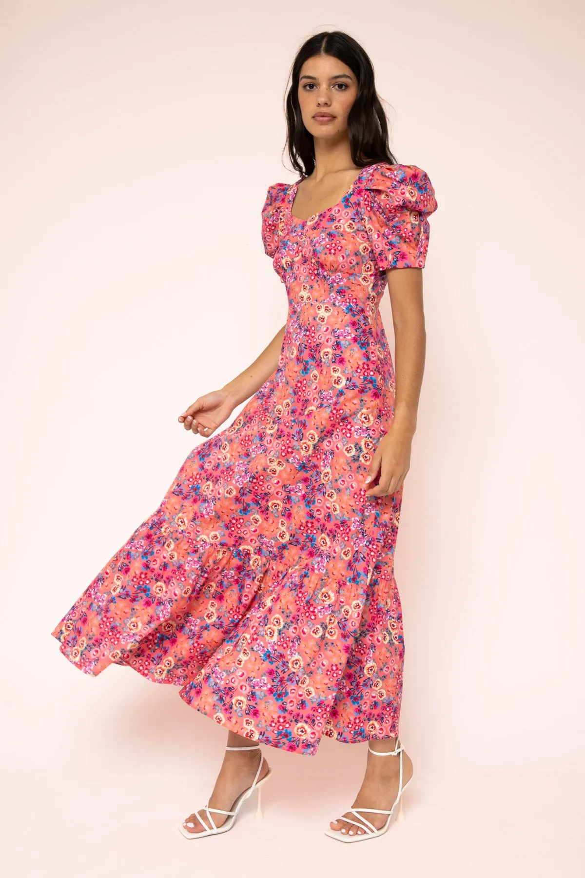 Renee Puff Sleeve Maxi Dress