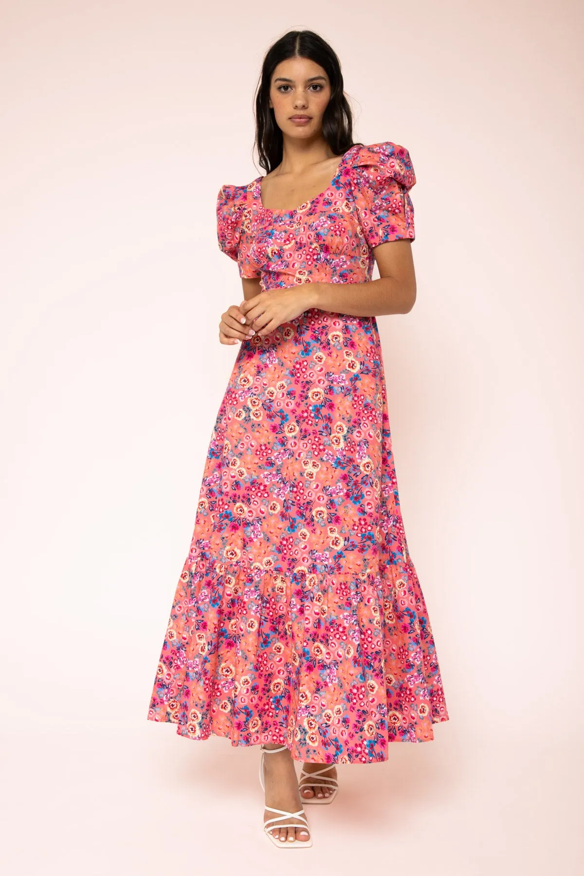 Renee Puff Sleeve Maxi Dress