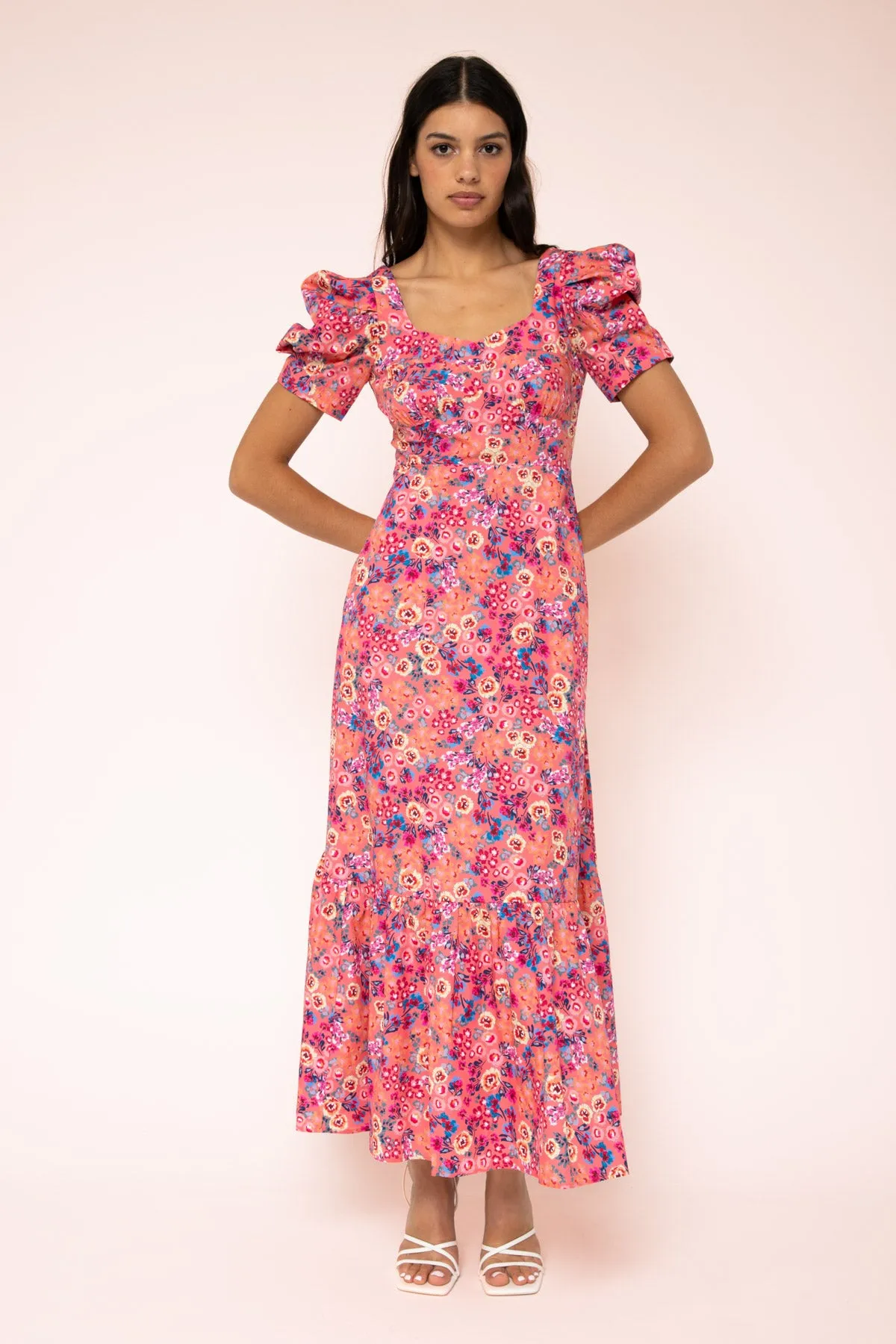 Renee Puff Sleeve Maxi Dress