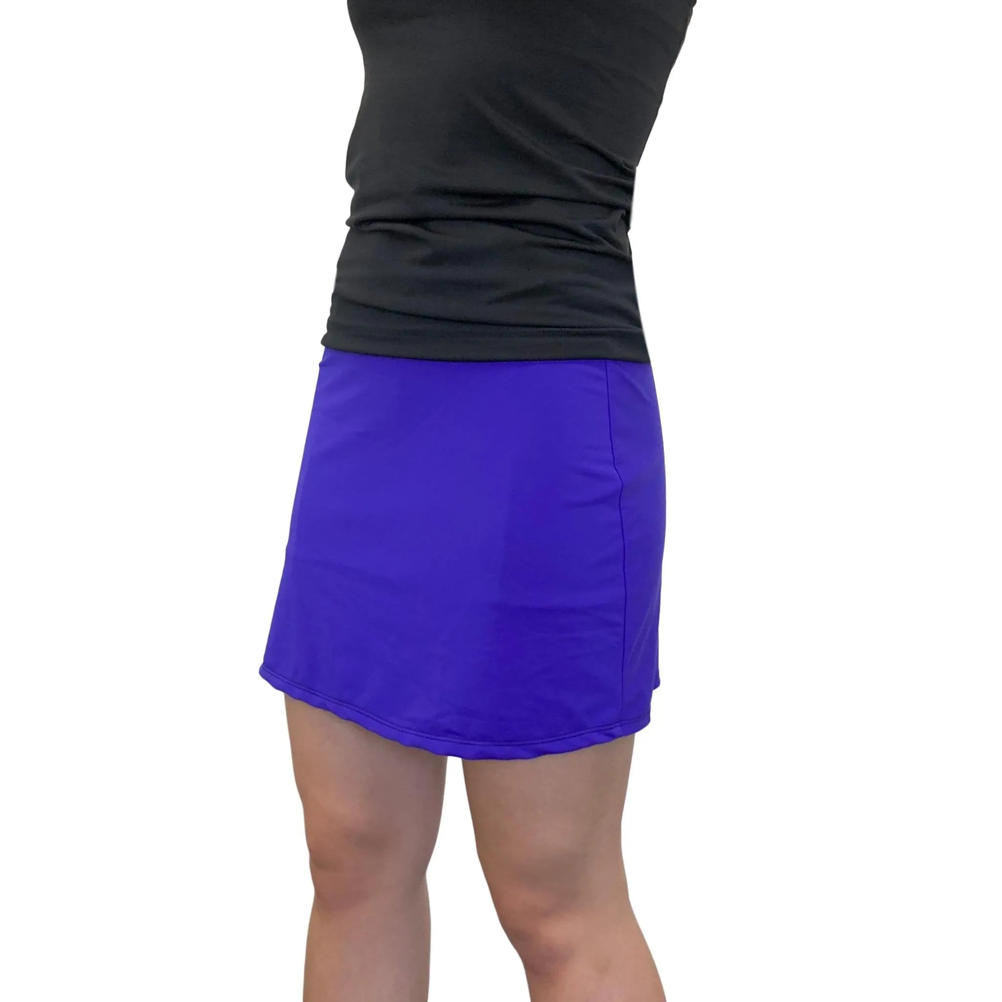 SALE XS Only - Purple and Patch Work Athletic Flutter Golf, Running, Tennis Skort w/ pockets- Golf Skirt