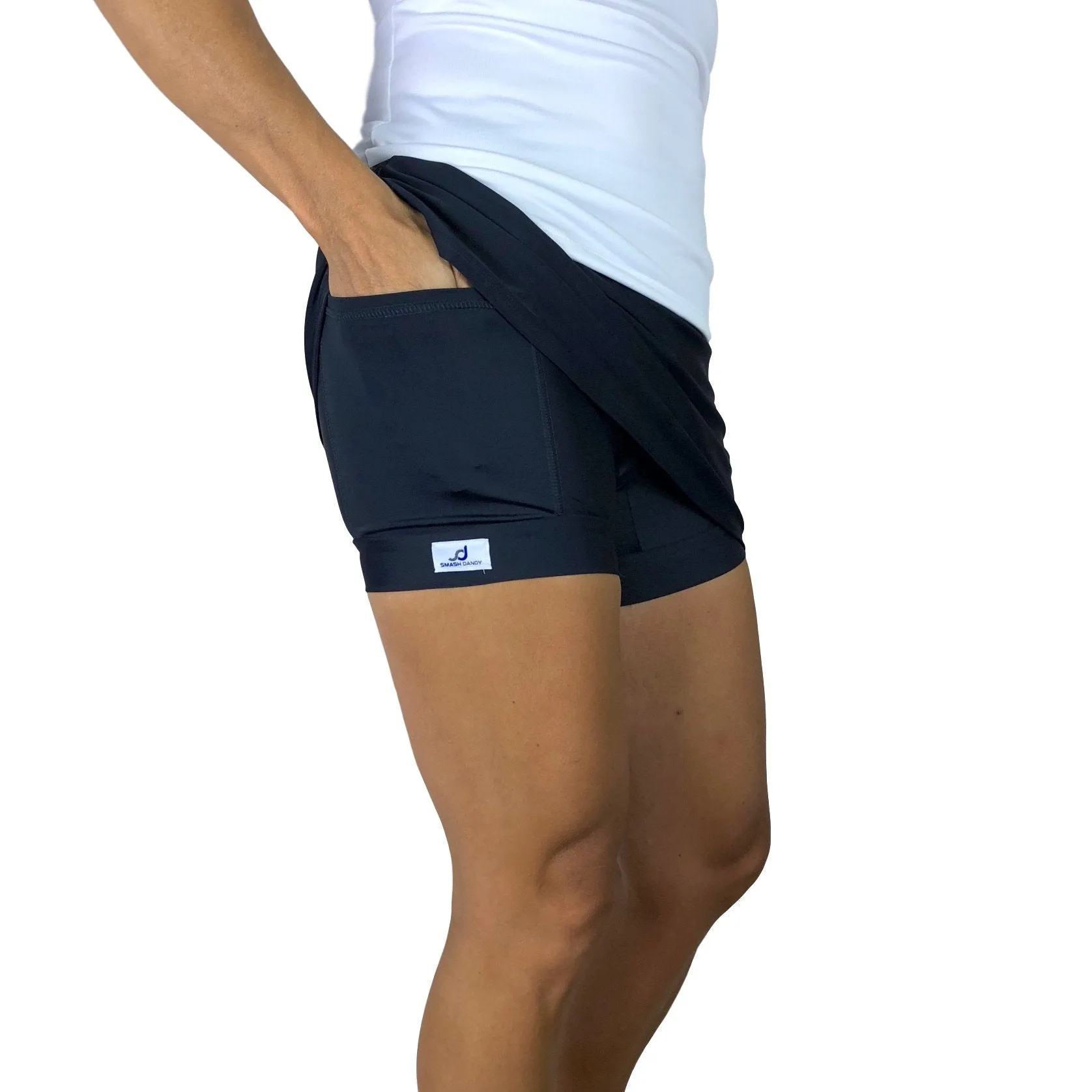 SALE XS Only - Purple and Patch Work Athletic Flutter Golf, Running, Tennis Skort w/ pockets- Golf Skirt