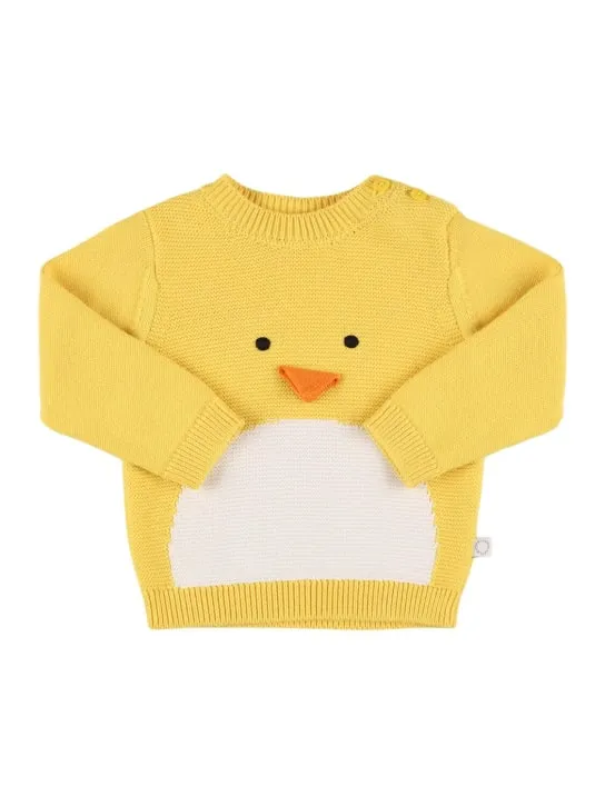 Stella McCartney Kids   Cotton knit sweater w/ intarsia 