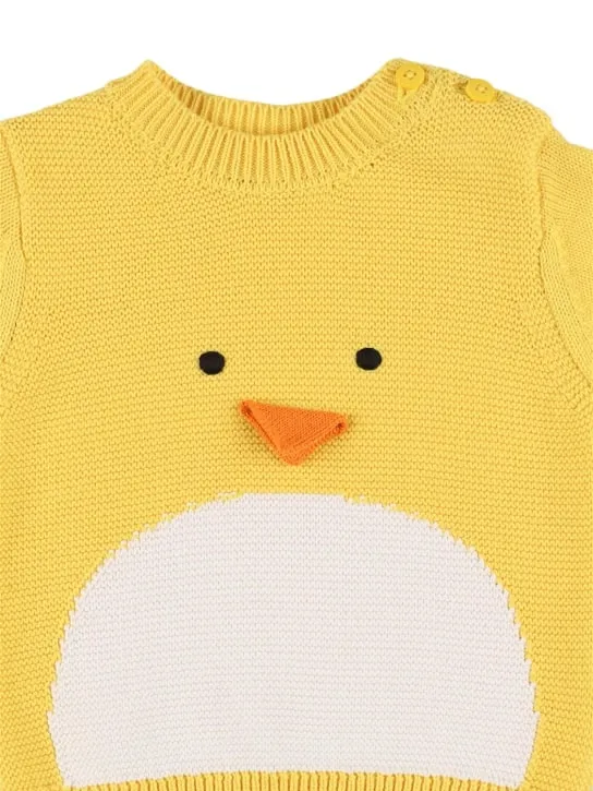 Stella McCartney Kids   Cotton knit sweater w/ intarsia 