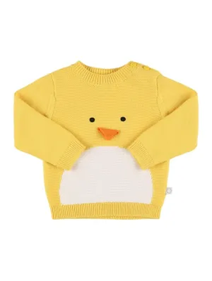 Stella McCartney Kids   Cotton knit sweater w/ intarsia 