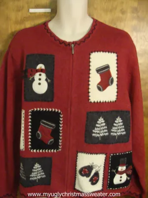 Stockings, Trees, and More Christmas Party Sweater