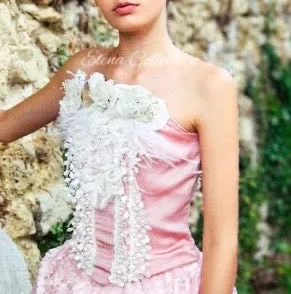 Sustainable Floral Lace Corset Top Handcrafted – Barbie