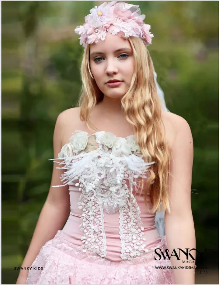 Sustainable Floral Lace Corset Top Handcrafted – Barbie