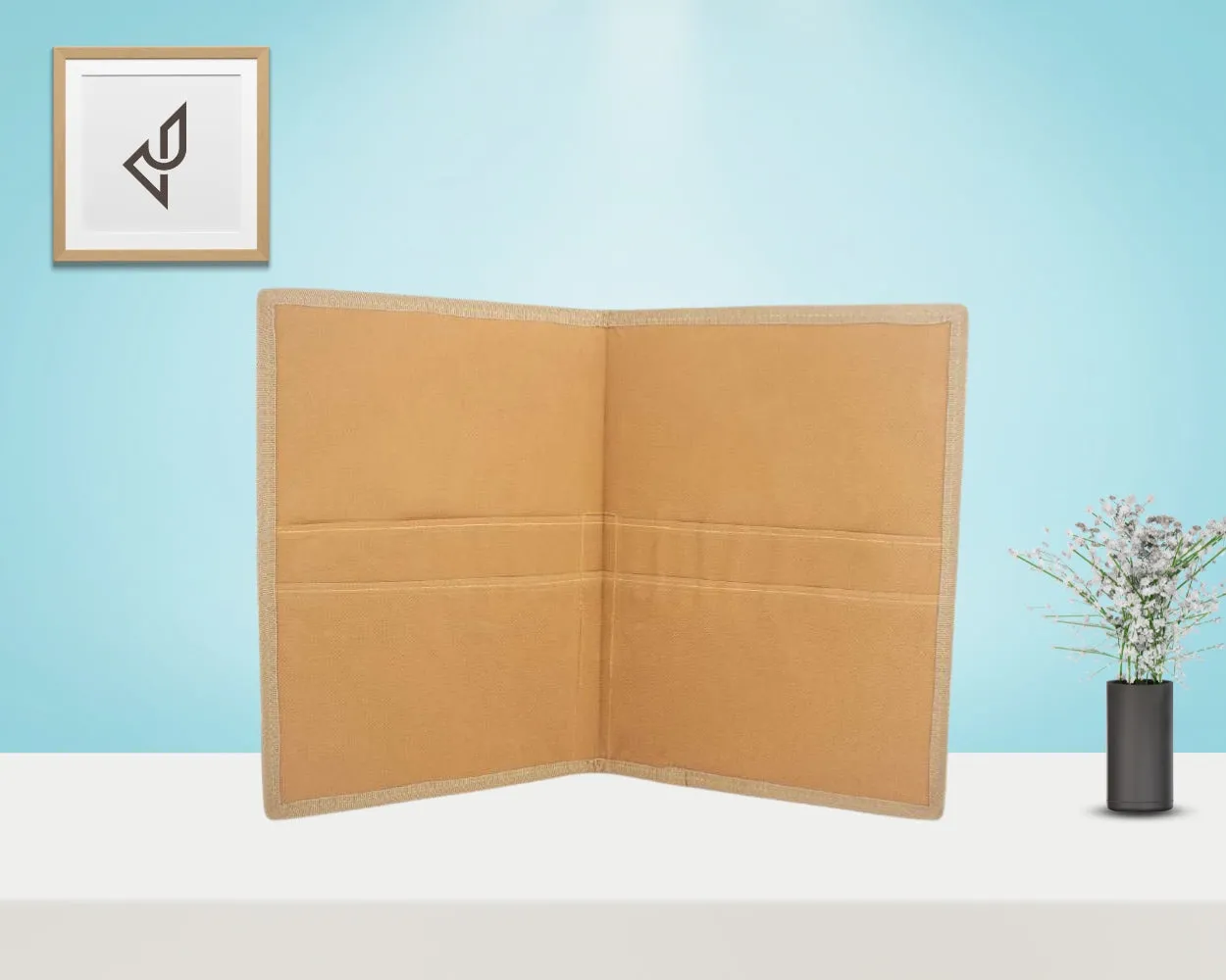 Sustainable Warli Print Jute Folder | Bulk Orders for Conferences