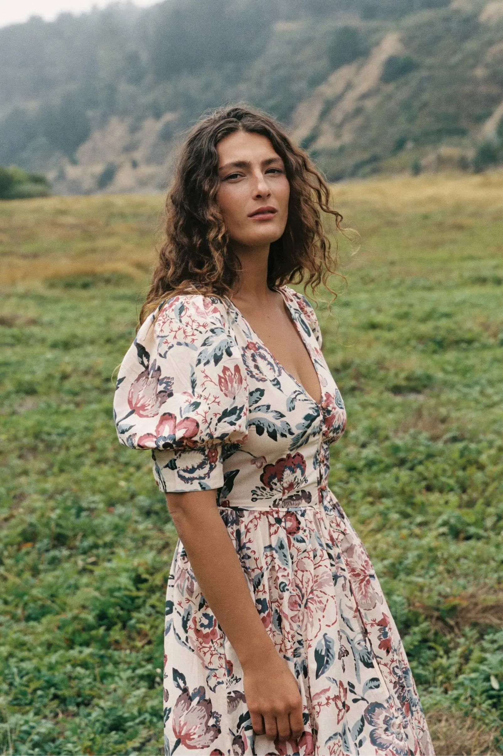 The Marie Dress | Autumn Garden Bisque