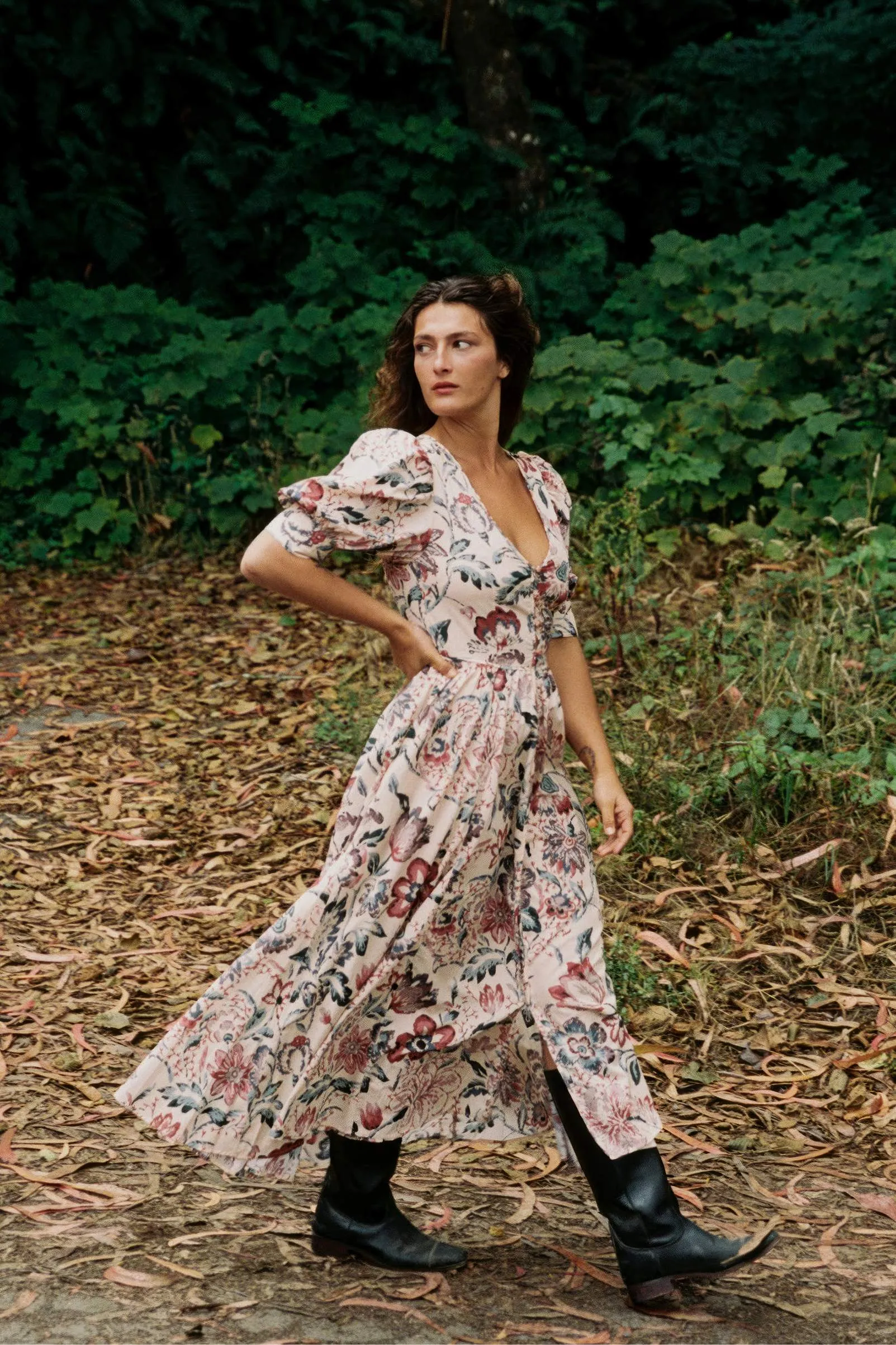 The Marie Dress | Autumn Garden Bisque