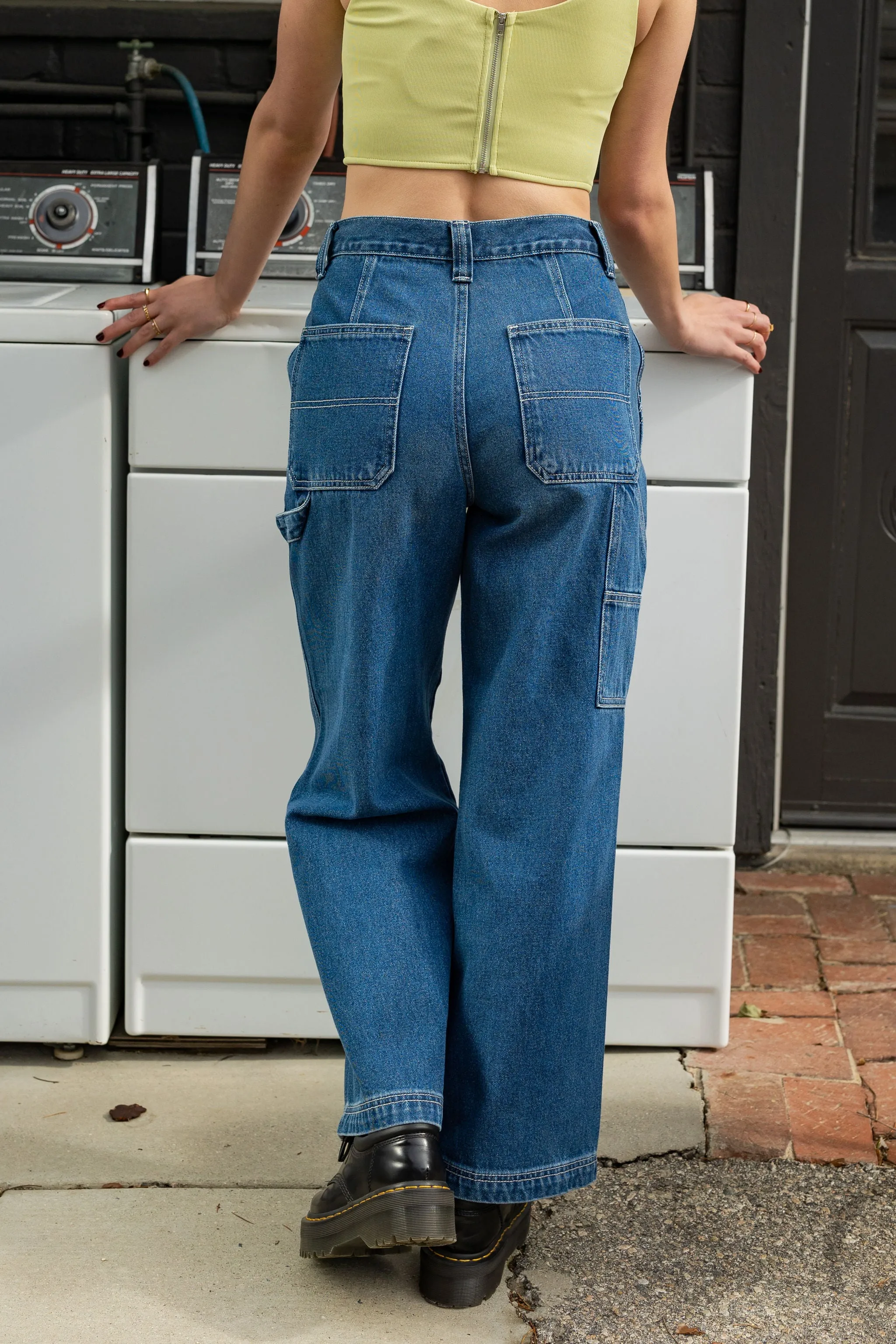 The Olivine High Rise Carpenter Jeans by Nectar Premium Denim
