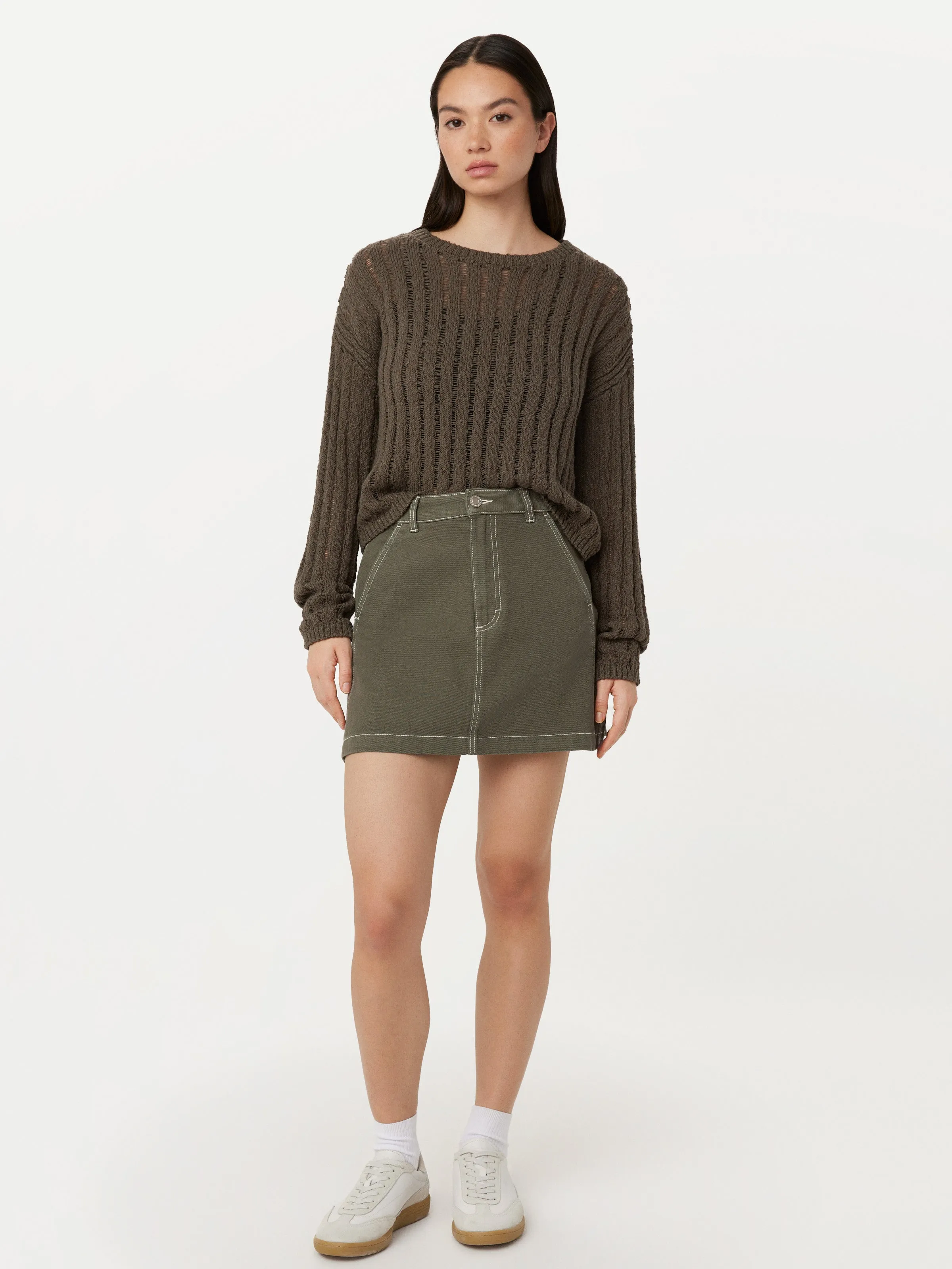 The Utility Mini Skirt in Green