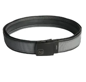Upcycled Reversible Military Style Belt - Vegan "leather", Sustainable