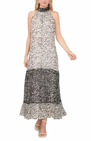 Vince Camuto Apparel SLVSS BOW BACK TIERED MAXI DRESS V103/NEW IVORY