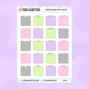 Witch, Please Sticky Note Stickers